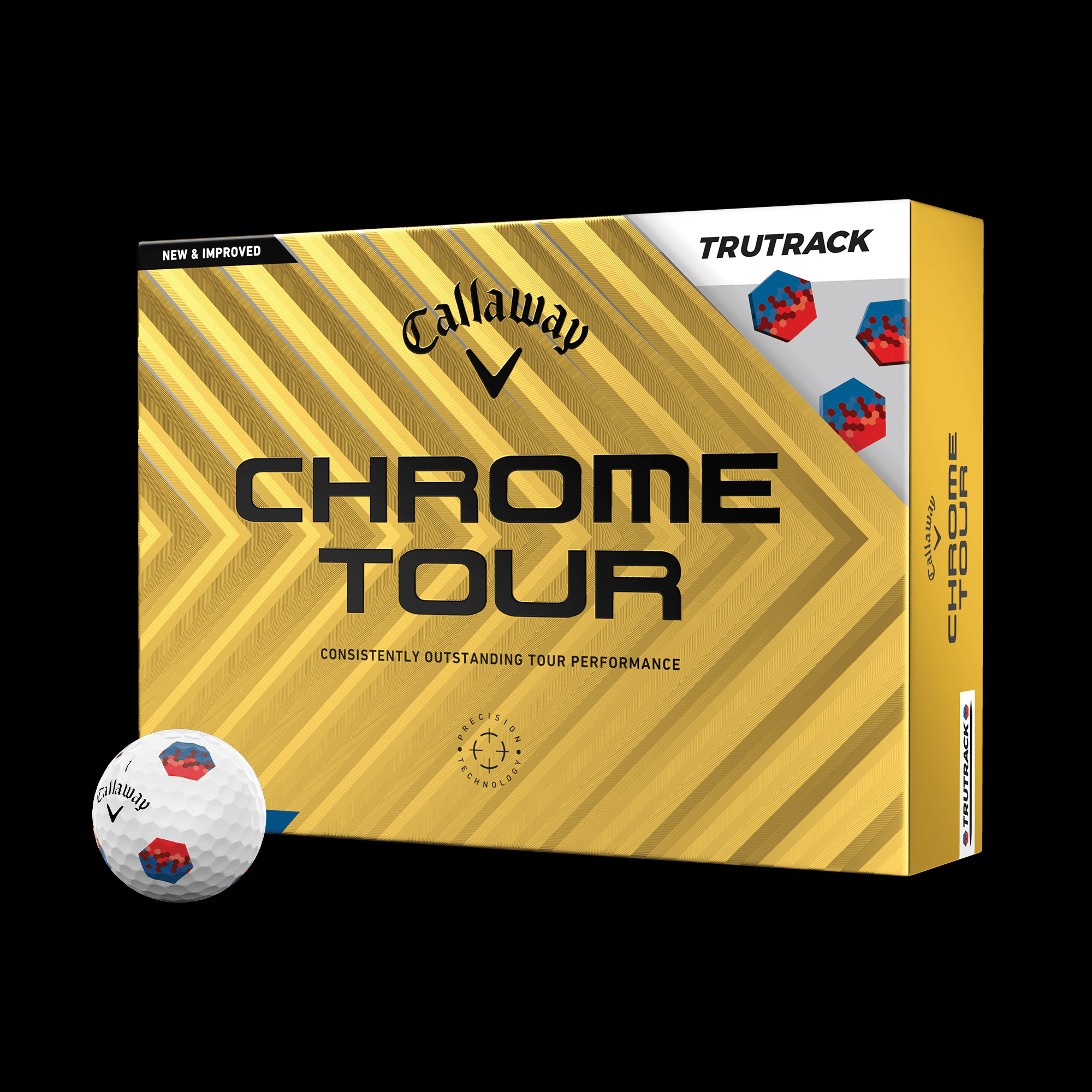 Công nghệ Tru Track trên bóng golf Chrome Tour X