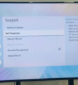Chọn Self Diagnosis trên TV Samsung