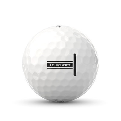 Bóng golf Titleist Tour Soft 2024 với thiết kế dimple 346 quadrilateral dipyramid