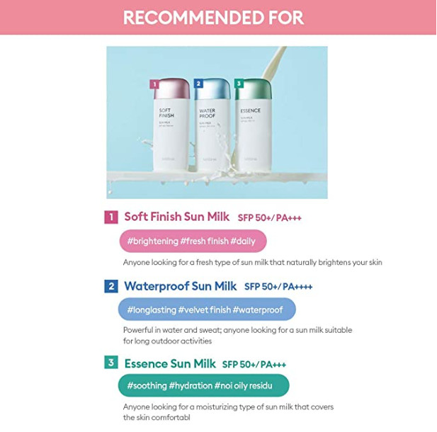 Missha Soft Finish Sun Milk - Bảo vệ da khỏi tác động của tia UVA và UVB