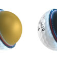 Cấu trúc bên trong bóng golf Chrome Tour và Chrome Tour X
