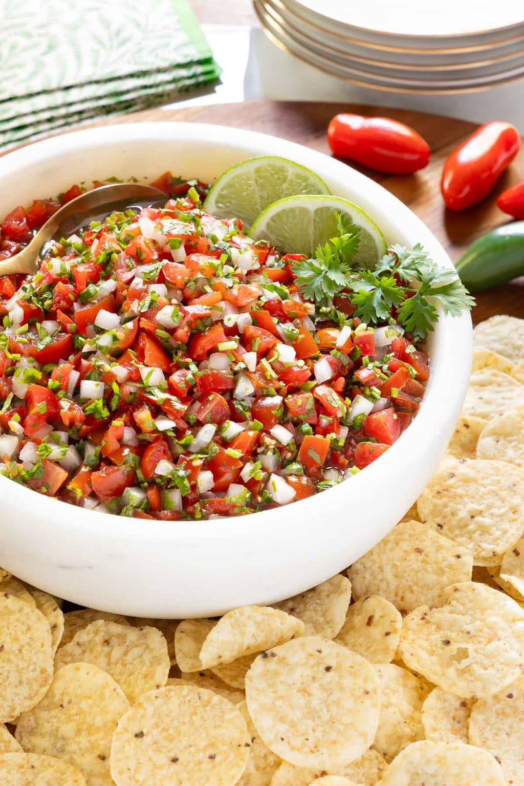 Bánh Tortilla và Pico de Gallo
