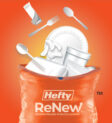 Túi cam Hefty ReNew cho chương trình tái chế nhựa cứng Soft and Dri Tucson.