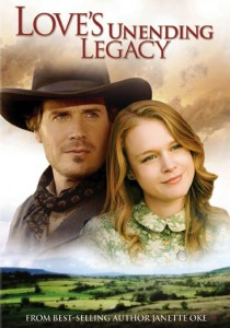 Áp phích phim Love's Unending Legacy, mô tả hành trình của Missie LaHaye khi cô đấu tranh để nuôi dạy con trai mình và con gái nuôi Belinda sau cái chết của chồng mình và tìm thấy tình yêu và sự cứu chuộc