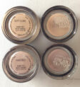 So sánh Maybelline Color Tattoos Just Beige và Nude Pink với MAC Pro Longwear Paint Pots Soft Ochre và Painterly