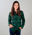 Áo sơ mi flannel Pladra Women's Everyday mềm mại