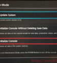 Tùy chọn Initialize Console trên Nintendo Switch để reset máy về trạng thái ban đầu