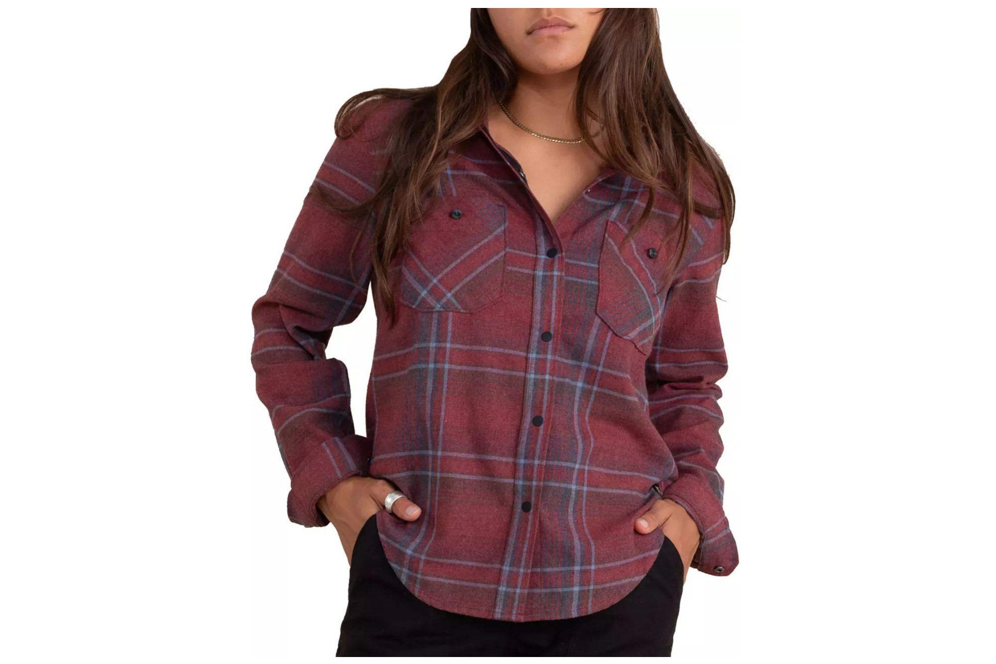 Áo flannel dài tay Roark Women's Alpine mỏng nhẹ mặc hàng ngày