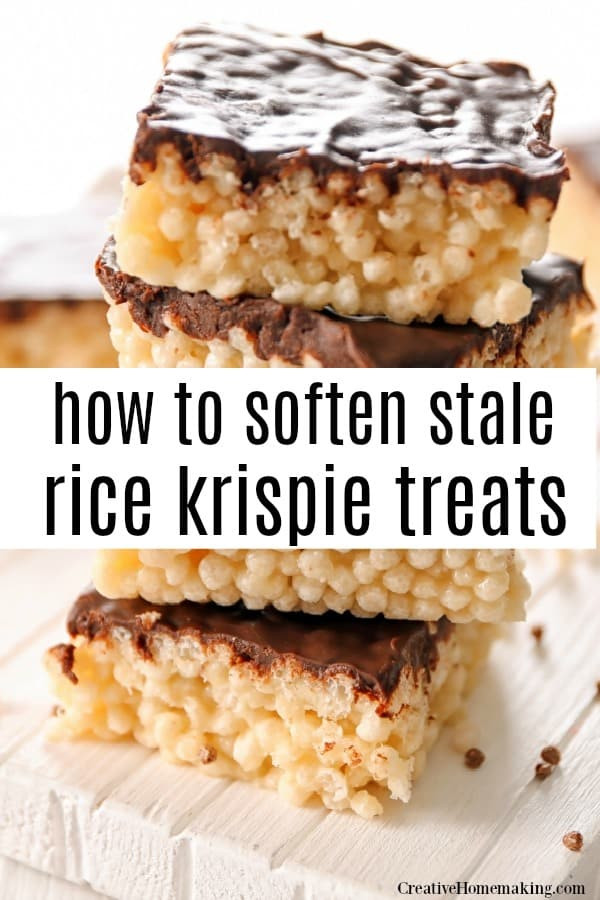 Một lát bánh mì có thể giúp làm mềm Rice Krispie Treats đã bị cứng! Mẹo làm Rice Krispie Treats mềm mại