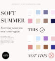 Bảng màu Soft Summer