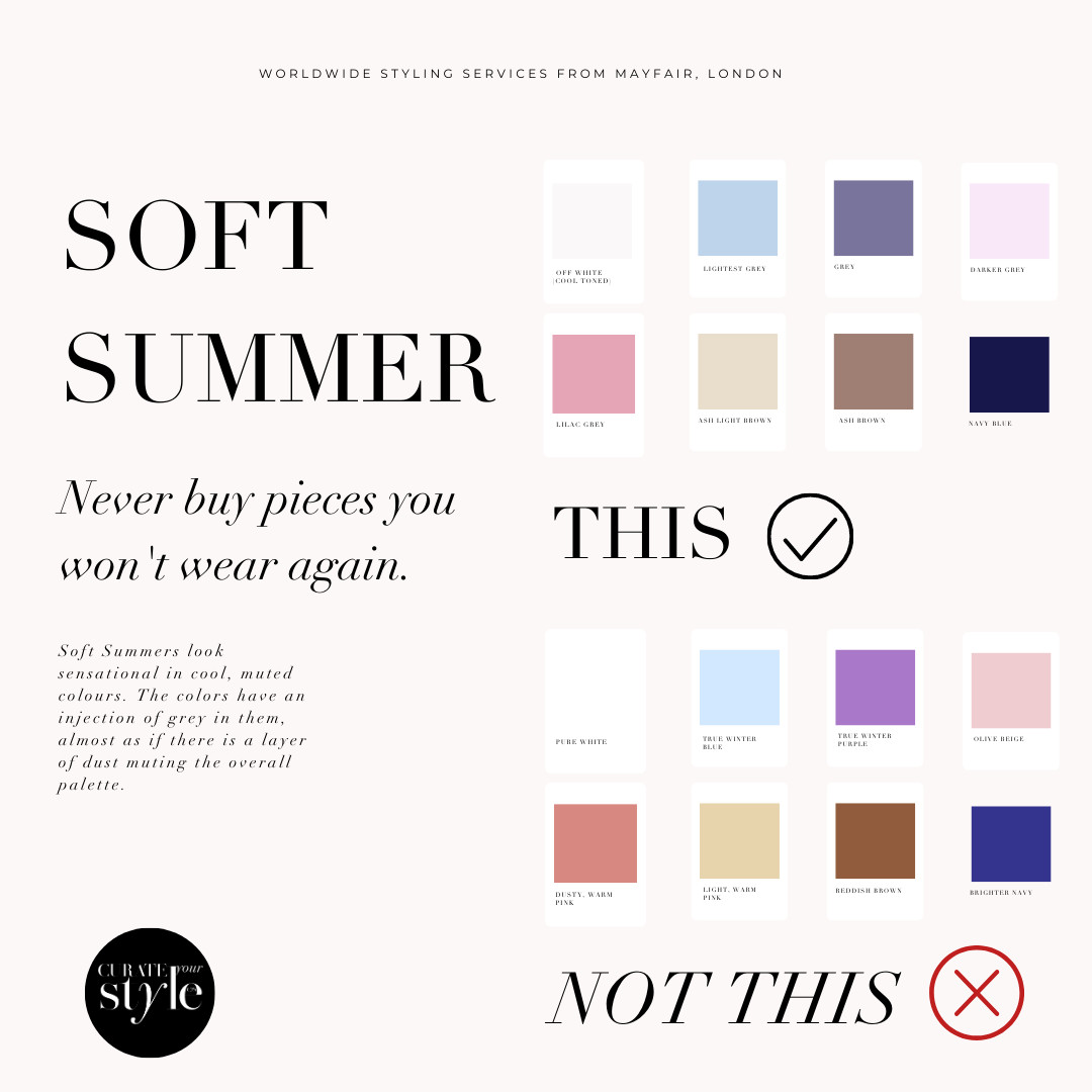 Bảng màu Soft Summer